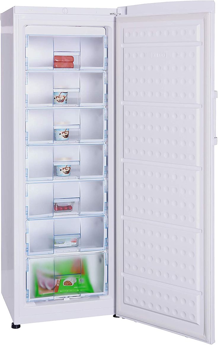 an open refrigerator with its doors wide open