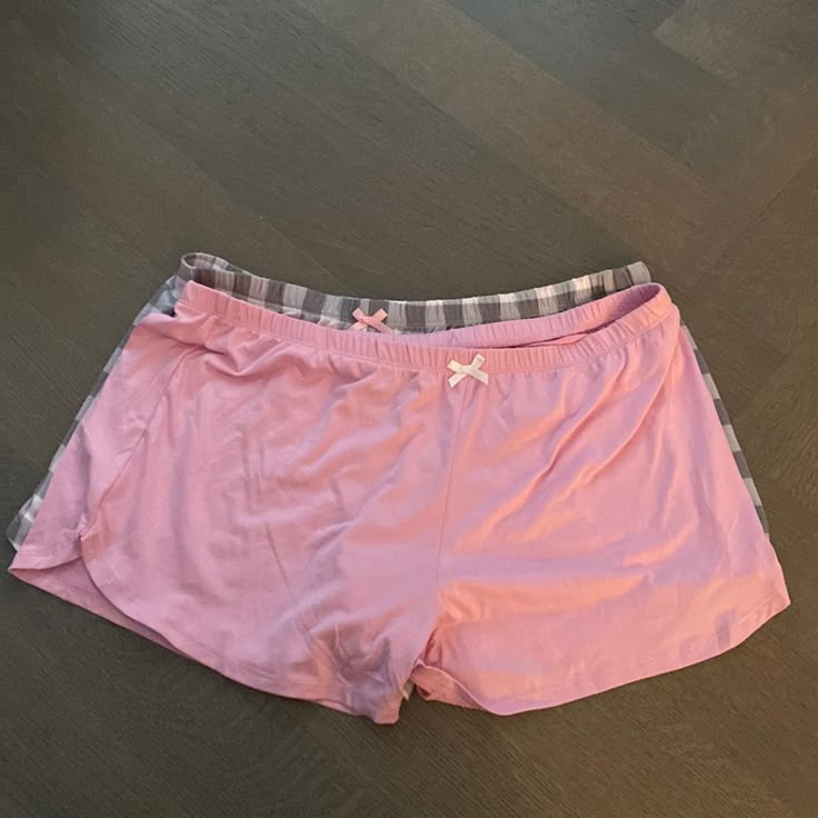 Pj Couture Sleepwear Shorts. 2 Pairs. Size Medium. Pink Pajama Shorts For Bedtime, Pink Pajama Shorts For Lounging, Pink Cotton Pajama Shorts For Lounging, Pink Cotton Sleep Shorts, Pink Short Loungewear Sleepwear, Pink Cotton Pajama Shorts For Bedtime, Pink Cotton Bedtime Shorts, Pink Short-length Sleepwear For Bedtime, Pink Short Length Sleepwear For Bedtime