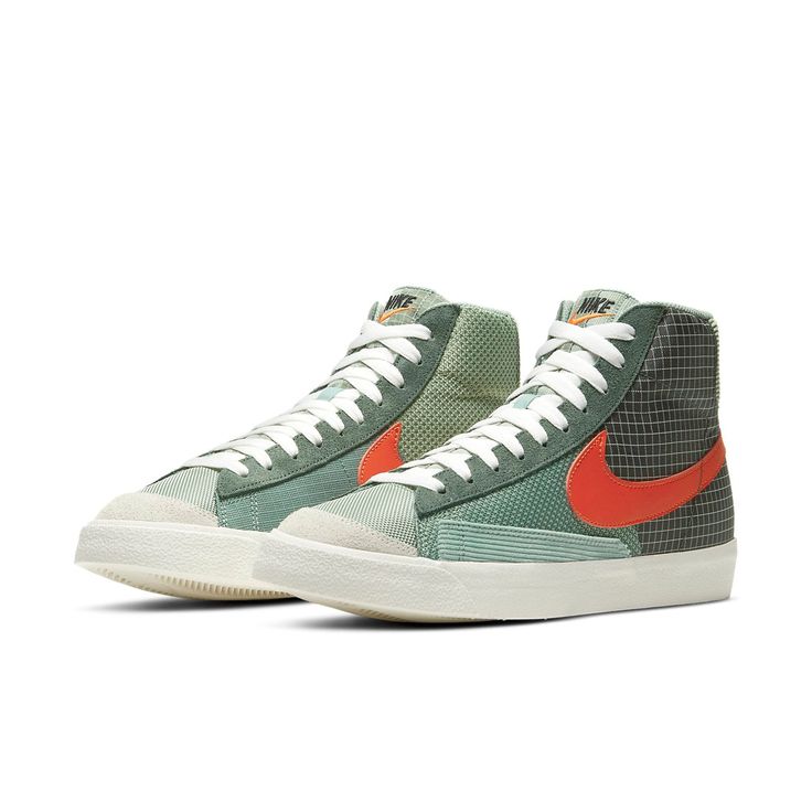 Nike Blazer Mid '77 Patch Dutch Green DD1162-300 Nike Blazer Mid 77, Nike Air Presto, Nike Blazer Mid, Nike Blazers Mid, Blazer Mid, Round Toe Heels, Nike Blazer, Street Outfit, Green Shoes