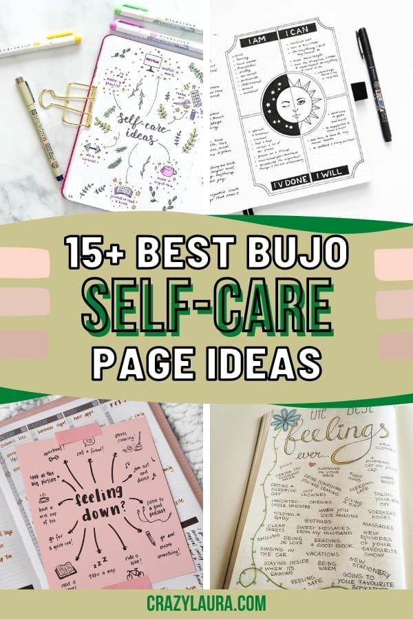 the best bujo self - care page ideas