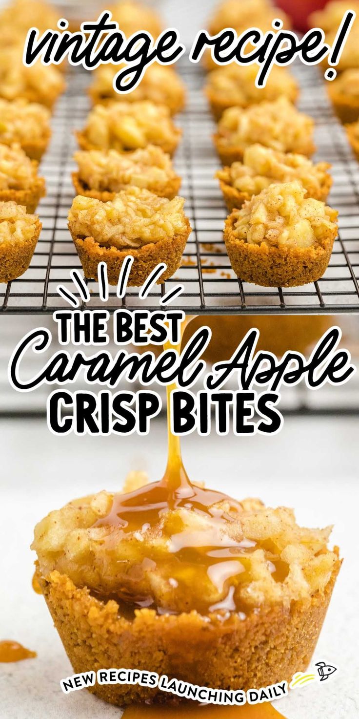 the best caramel apple crisp bites recipe