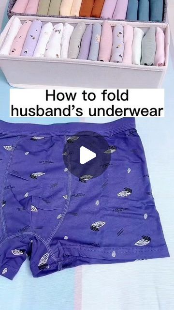 How To Folding on Instagram: "How to fold husband’s underwears❤️#foldinghacks #underwear #storageunit #organizer #tiktokpartner" Fold Boxers To Save Space, How To Fold Undies, Shirt Folding, Clothes Organization Diy, Organization Diy, How To Fold, Clothes Organization, Military Fashion, On Instagram