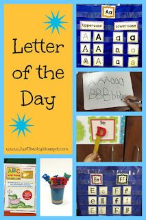 letter of the day activities and printables for kids to use in their classroom