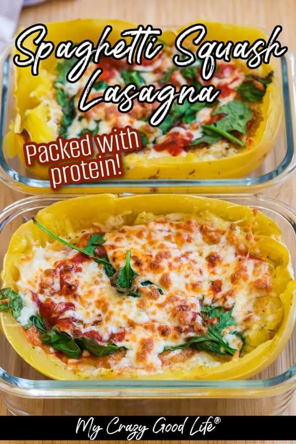 spaghetti squash lasagna is packed with protein