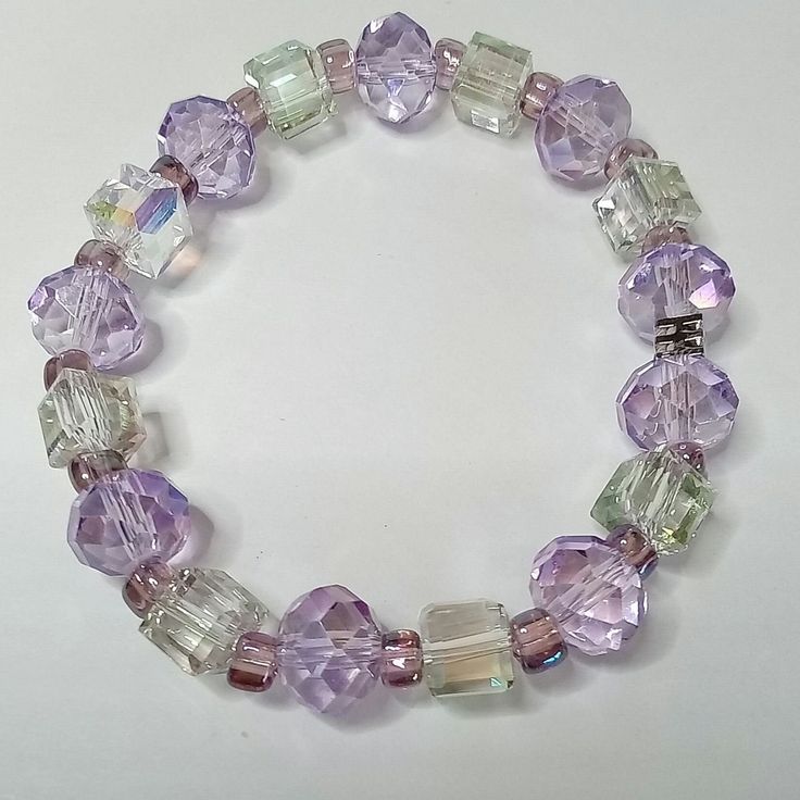 This beautiful Lavender Crystal stretch bracelet will add a perfect pop of color to your wardrobe!  It measures 7 inches. Adjustable Lavender Stretch Bracelet As Gift, Trendy Purple Jewelry For Spring, Casual Purple Hypoallergenic Bracelets, Adjustable Lavender Bracelet With Faceted Beads, Adjustable Beaded Lavender Stretch Bracelet, Adjustable Lavender Beaded Stretch Bracelet, Adjustable Lavender Stretch Bracelet, Adjustable Lavender Beaded Bracelet, Trendy Style, Adjustable Lavender Beaded Bracelets, Trendy Style