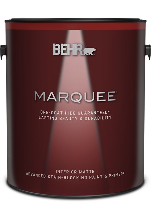 behr marquee one coat hide quaranteed satin interior paint and primer