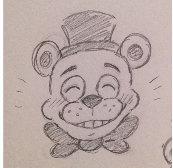 a drawing of a mouse with a top hat on it's head and eyes