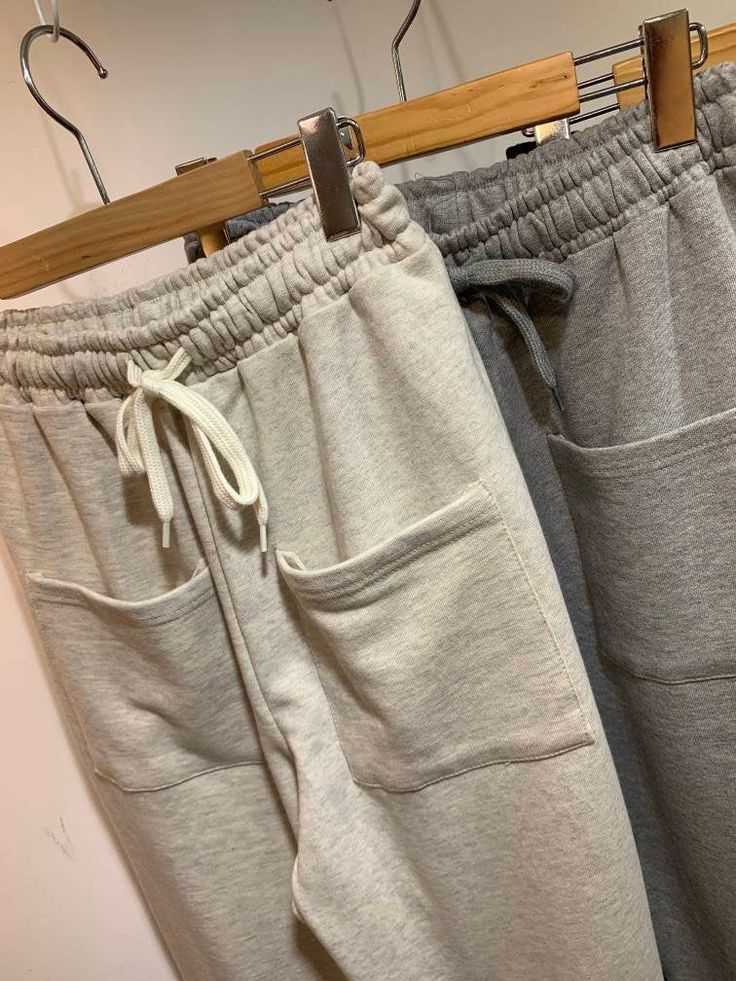 Women's Tapered Cotton Sweatpants with Front Big Pockets Size One size, good for US size 4-10 Length 93cm / 36.6in Waist width 32cm / 12.6in Fabric and Care Cotton Machine washable and tumble dry Made in S Korea Full Length Cotton Pants With Drawstring, Cotton Drawstring Full-length Pants, High-waist Sweatpants With Side Pockets For Fall, Gray Full Length Drawstring Bottoms, Casual Winter Bottoms With Pockets, Winter Straight Leg Joggers With Pockets, Winter Joggers With Pockets And Straight Leg, Winter Full Length Bottoms With Drawstring, Basic Full Length Bottoms For Spring