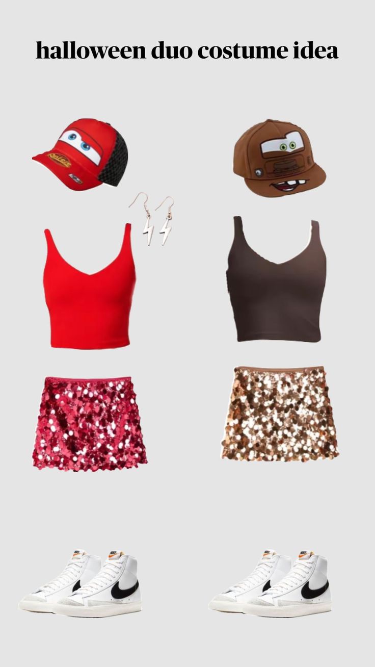 four different types of clothes and hats on display with the caption halloween costume idea