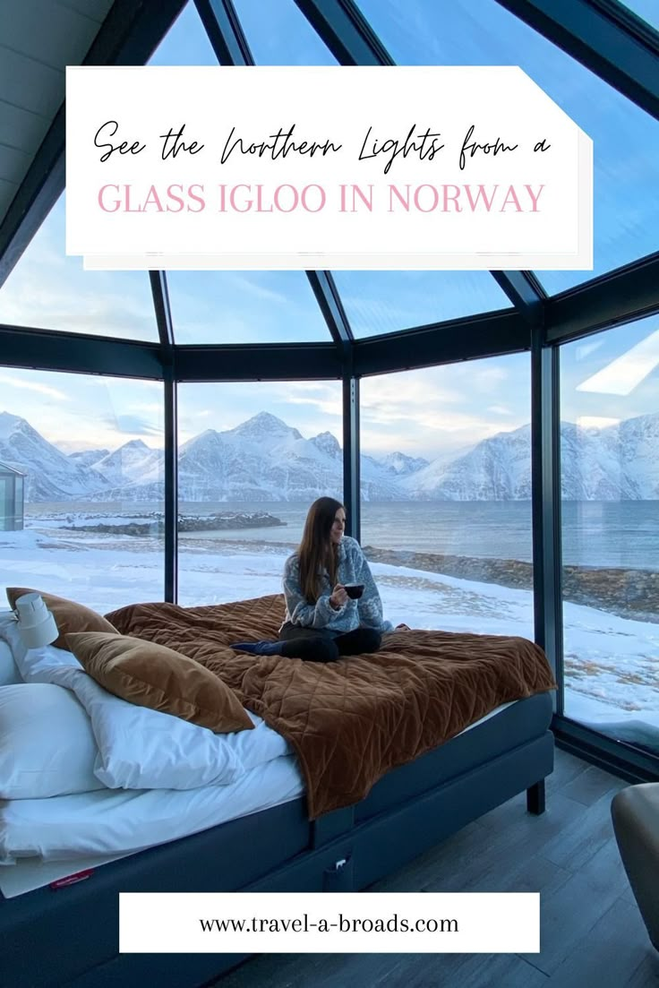 enjoying my view from my 180 degree glass igloo at Lyngen North Igloo Northern Lights, Glass Igloo Northern Lights, Norway Honeymoon, Northern Lights Hotel, Igloo Hotel, Things To Do In Norway, Glass Igloo, Norway Vacation, Northern Lights Viewing