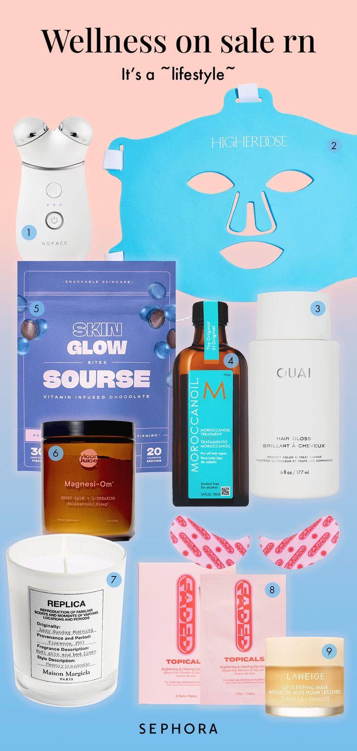 20% off for Rouge 4/5–4/15 
15% off for VIB 4/9–4/15  
10% off for Insiders 4/9–4/15 
 
1. NuFACE Trinity+ Starter Kit  
2. HigherDOSE Red Light Face Mask  
3. OUAI Hair Gloss In-Shower Shine Treatment 
4. Moroccanoil Treatment Hair Oil  
5. Sourse Skin Glow Bites 
6. Moon Juice Magnesi-Om  
7. Maison Margiela 'REPLICA' Lazy Sunday Morning Candle  
8. Topicals Faded Under Eye Masks  
9. LANEIGE Lip Sleeping Mask in Vanilla Magnesi Om, Under Eye Masks, Nuface Trinity, Ouai Hair, Moon Juice, Routine Aesthetic, Sephora Sale, Laneige Lip, Hair Gloss