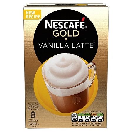 a box of vanilla latte coffee