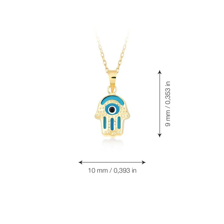 "Turquoise Hamsa Hand of Fatima Evil Eye Protection Charm Pendant Necklace in 14k Solid Gold-Turquoise Evil Eye Pendant- Dainty Handmade Protection Necklace-18inch. The Yellow Gold Hamsa Hand Evil Eye Necklace \"Protection\" for Women is composed of high quality 14 Karat Gold and glass/enamel. The evil eye figure is the most preferred amulet for eliminating the bad energy. Destroying the effects of bad looks, it offers a simple yet beautiful detail on your neck. 🔳WARRANTY🔳 *6 Months warranty. Personalized Blue Jewelry For May Birthstone, Personalized Blue May Birthstone Jewelry, Turquoise Hallmarked Jewelry For Gift, Turquoise Hallmarked Jewelry Gift, Turquoise Birthstone Necklace For Anniversary, Blue Pendant Necklace In 14k Gold, Turquoise Pendant Necklaces For Anniversary, Blue 14k Gold Pendant Necklace, Blue 14k Gold Necklaces For Anniversary