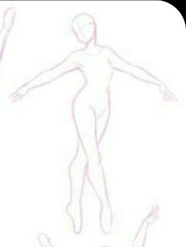 a drawing of a person standing on one leg and another hand reaching out to the ground