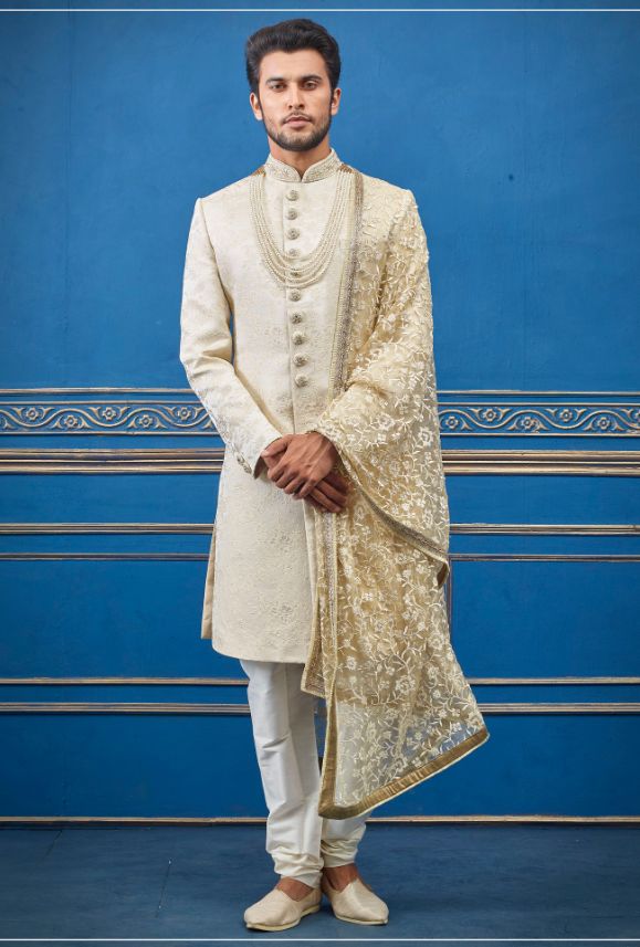 td {border: 1px solid #ccc;}br {mso-data-placement:same-cell;} Readymade Heavy Wedding Wear Sherwani. td {border: 1px solid #ccc;}br {mso-data-placement:same-cell;} Heavy Embroidered Work We will email you the measurement guide to confirm your size after the order is placed. SIZES AVAILABLE : 34,36,38,40,42,44,46,48,50,52 td {border: 1px solid #ccc;}br {mso-data-placement:same-cell;} Size Chart Size (Bare Chest) Chest (Garment) Sleeves Neck Shoulder 32 34 24 15 16.5 34 36 24.5 15.5 17 36 38 25 1