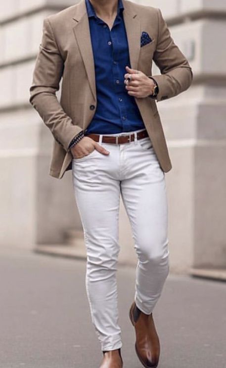 Men Casual Style, Stylish Mens Suits, Blazer Outfits Men, Mens Business Casual Outfits, Formal Men Outfit, Mens Fashion Blazer, Mens Casual Outfits Summer, Modern Men, Men Fashion Casual Shirts