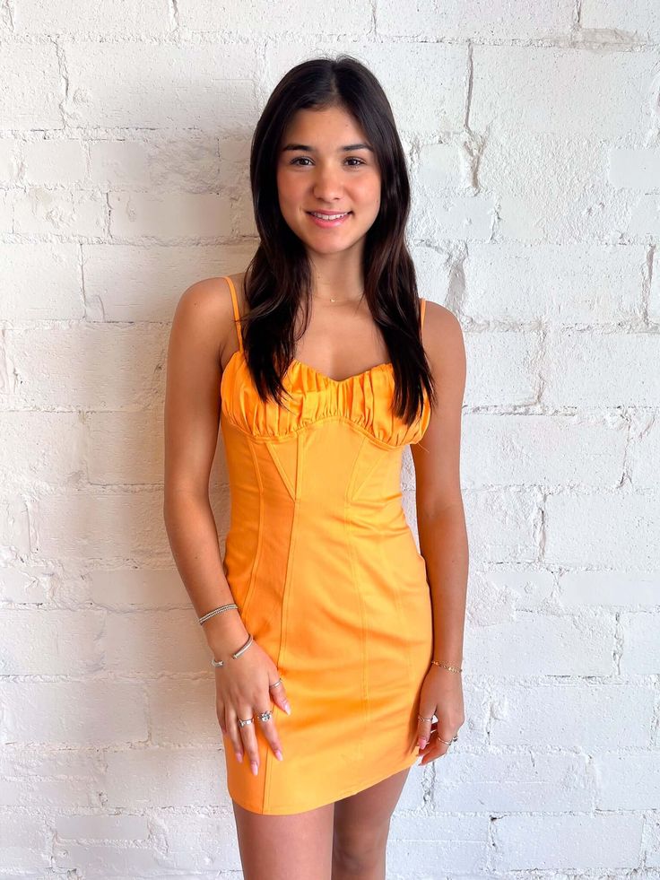 ASTR The Label Vietta Dress Astr The Label, The Label, Orange Color, Final Sale, Hand Wash, Rompers, Zipper, Orange, How To Wear