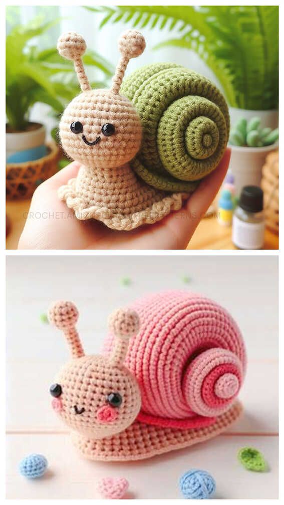 crocheted snails are the cutest things on earth