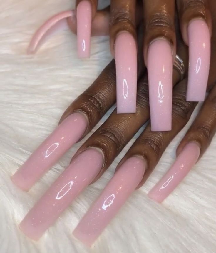 Aura Nails With Silver, Aura Acrylic Nails, Aura Nails Square, Long Curved Nails, Curved Acrylic Nails, Pink Aura Nails, 16 Nails, Nails With Silver, Aura Nails