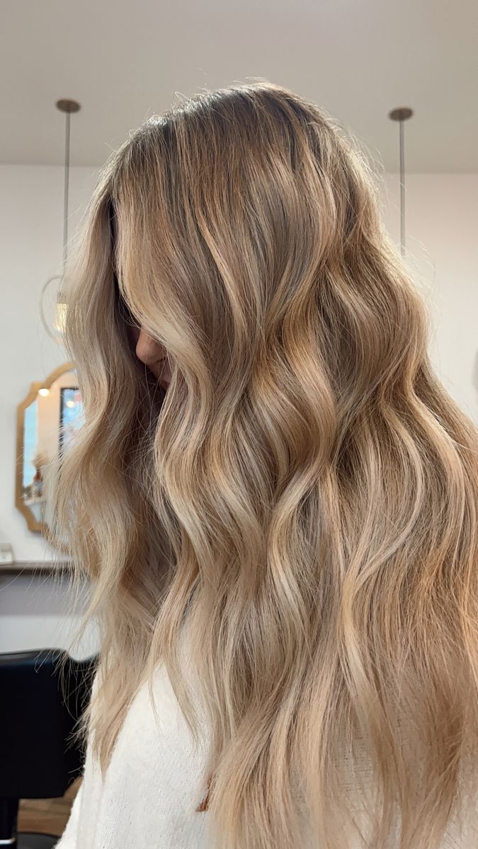 Brunette To Blonde Ideas, Pretty Light Brown Hair With Highlights, Blended Honey Blonde Balayage, Brown Almost Blonde Hair, Low Maintenance Blonde Balayage Natural, Almond Blonde Balayage, Blonde Hair Color Ideas Root Smudge, Fall Hair For Dirty Blonde Highlights, Loved In Blonde Highlights