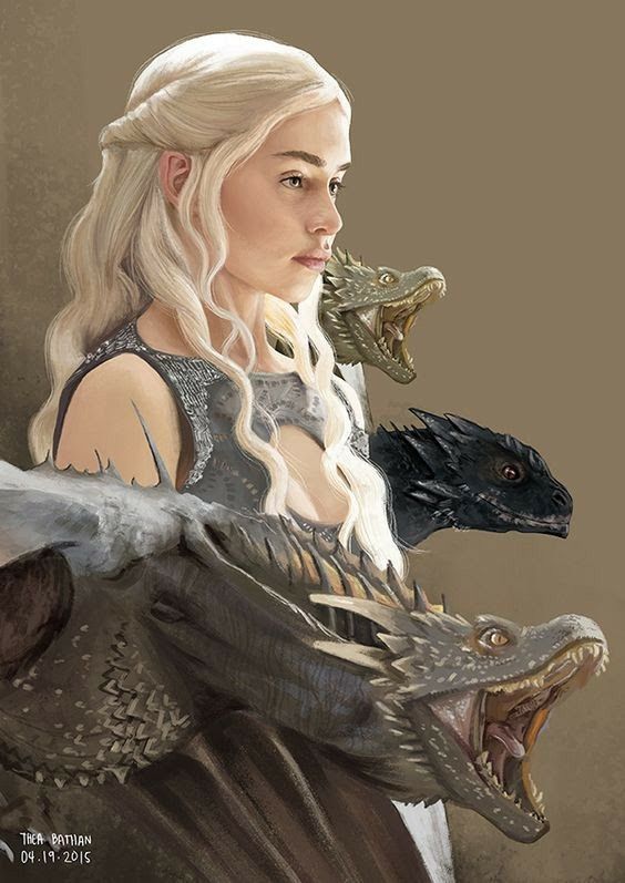 game of thrones daeneria and the dragon