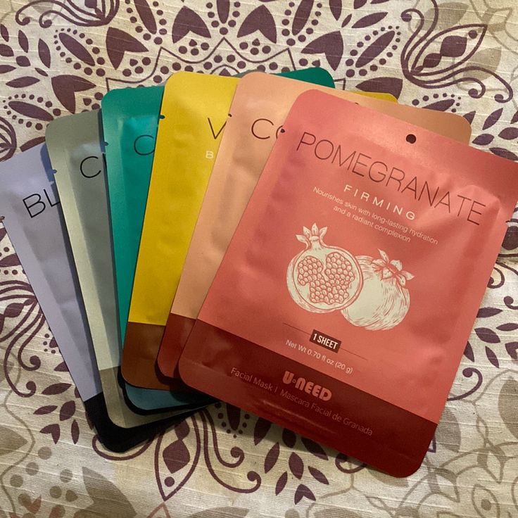 6 Different Sheet Masks. One For: Elasticity Brightening Cooling Purifying Two For: Firming See Photos For Ingredients. Sheet Face Masks, Best Sheet Masks, Sheet Face Mask, Face Mask Aesthetic, Wishlist 2024, Face Sheet Mask, Sheet Masks, Skin Care Mask, Sheet Mask