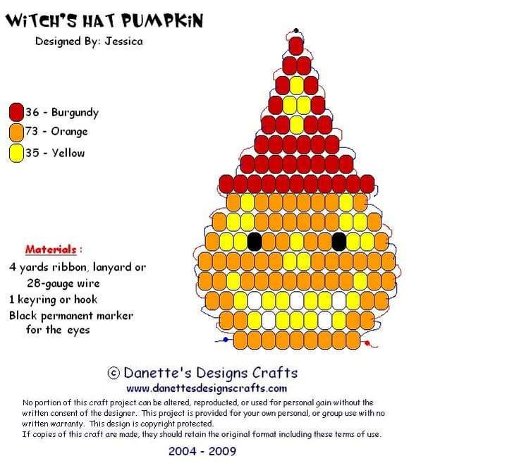 an image of a pumpkin made out of oranges and yellows with the words witch's hat pumpkin