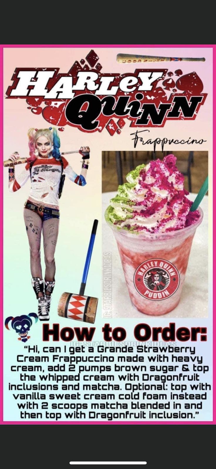 an advertisement for harley's own ice cream parlor, with the caption how to order