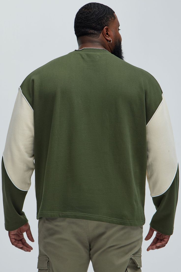 Available In Olive. Crew Neck Long Sleeve Embossed Detail 100% Cotton Imported | Mens Bronx Crewneck Sweatshirt in Olive Green size XL by Fashion Nova Olive Fashion, Mens Fleece, Bronx, Swim Shorts, Clothes For Sale, Crewneck Sweatshirt, Everyday Essentials Products, Fashion Nova, Olive Green