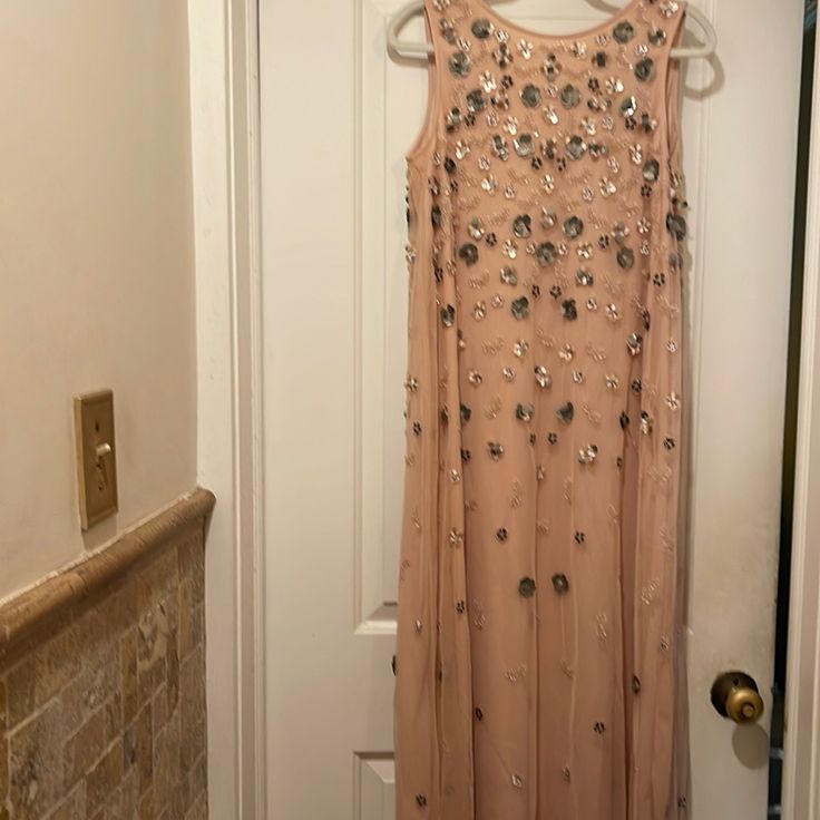 This Stunning, Rare Dress Is Part Of A Limited Edition, Has A Scoop Back, Made Of A Soft Pink Tulle, With Beautiful Embellishment From Top To Bottom Nwt Size M Measures Approx 17” Armpit To Armpit Approx 53” Shoulder To Bottom Zara Embellished Dress For Spring, Zara Embellished Spring Dress, Elegant Embellished Zara Dresses, Zara Embellished Evening Dresses, Fitted Embellished Zara Dress, Zara Embellished Fitted Dress, Bohemian Embroidered Zara Dresses, Zara Embellished Sleeveless Dress, Spring Embellished Floor-length Sequin Dress