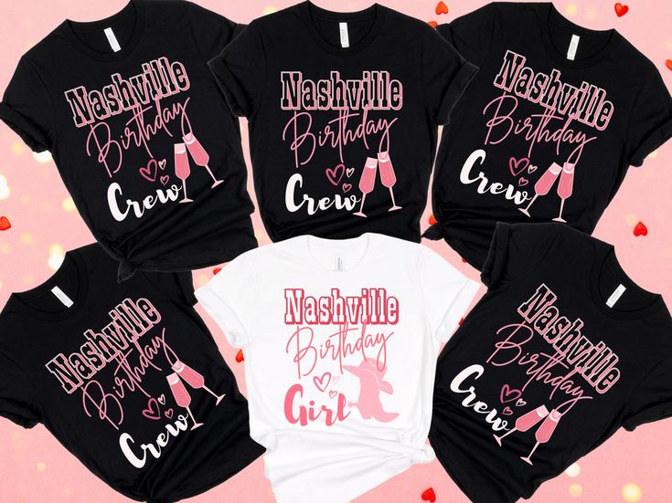 50th Birthday In Nashville, Nashville Birthday Shirts, Nashville Group Shirts, 40th Birthday Nashville Shirts, Nashville Trip Shirts, Birthday Girl T Shirt, Birthday Tee, Crew Shirt, City Style