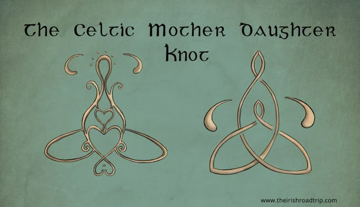 the celtic mother daughter knot is shown here