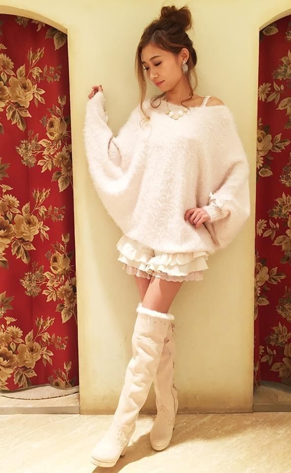 Knit Knee High Boots, Pastel Alt, Himekaji Gyaru, Gyaru Kei, Gyaru Fashion, Japanese Kawaii, Liz Lisa, Kawaii Style, Kawaii Fashion Outfits