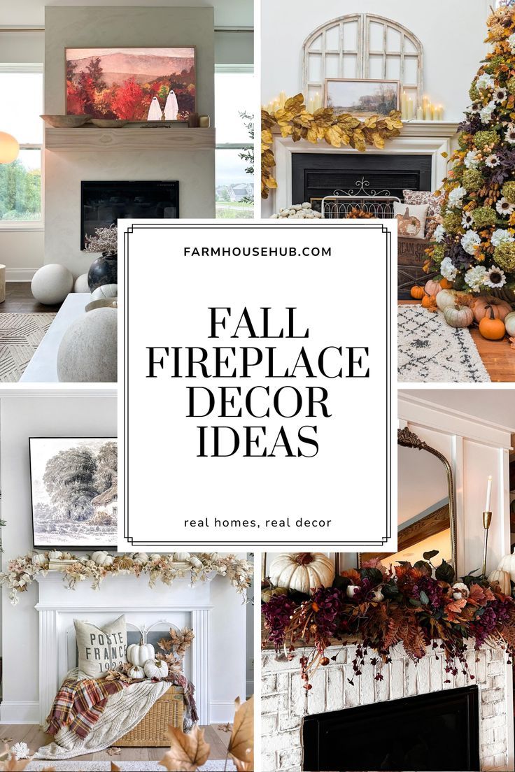 Fall Fireplace Decor Fall Stone Mantle Decor, Fall Fireplace Ideas, Thanksgiving Fireplace Decor, Cozy Fall Fireplace, Stone Mantle Decor, Fall Fireplace Decor Mantles, Chic Fall Decor, Fireplace Decor Ideas, Hearth Decor