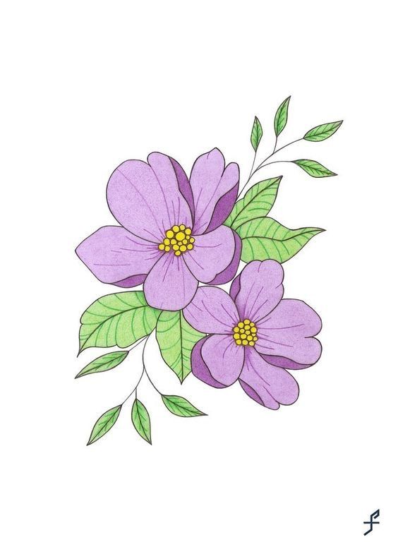 some purple flowers with green leaves on top of each other and the word love is written in