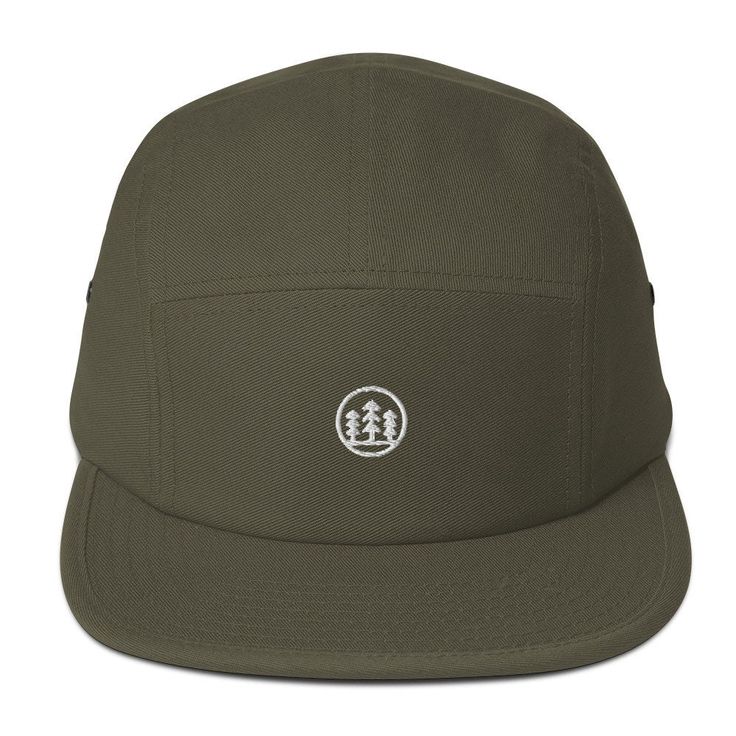 This camper style cap has a low profile and nylon strap clip closure. Comfortable and classic!  * 100% cotton * Soft-structured  * Five panel  * Low profile * Metal eyelets * Nylon strap clip closure Cotton Flat Brim Baseball Cap For Camping, Adjustable Baseball Cap With Logo Patch For Camping, Military Style Flat Bill Baseball Cap For Outdoor Activities, Military Style Flat Bill Baseball Cap For Outdoor, Cotton Snapback Hat With Flat Bill For Camping, Adjustable Military 5-panel Snapback Hat, Adjustable Military Style 5-panel Snapback Hat, Adjustable Military Style 5-panel Hat, Military Style Adjustable 5-panel Trucker Hat