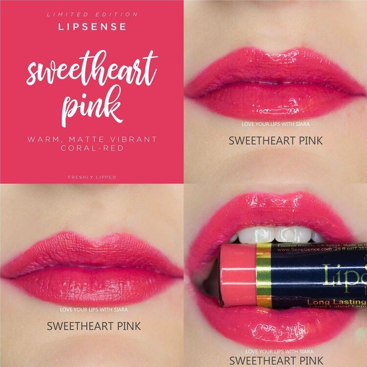 SWEETHEART PINK LIPSENSE® Lipsense Pinks, Lipsense Lip Colors, Lipsense Gloss, Senegence Makeup, Long Lasting Lip Color, Senegence Lipsense, Lipsense Colors, Love Lips, Lipstick Stain