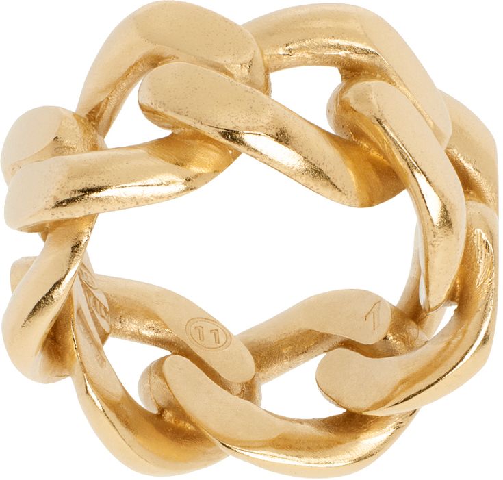 Curb chain ring in gold-tone sterling silver. Full hallmarking. Supplier color: Yellow gold burattato Gold Chain Ring, Chain Ring, Watches Jewelry, Curb Chain, Gold Chain, Gold Chains, Apparel Accessories, Jewelry Watches, Mens Jewelry