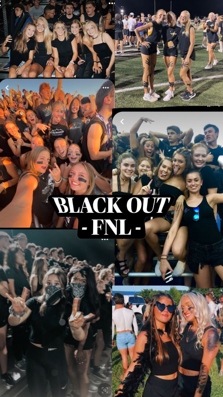 black out fnl collage with photos and captions from the front, back, and side