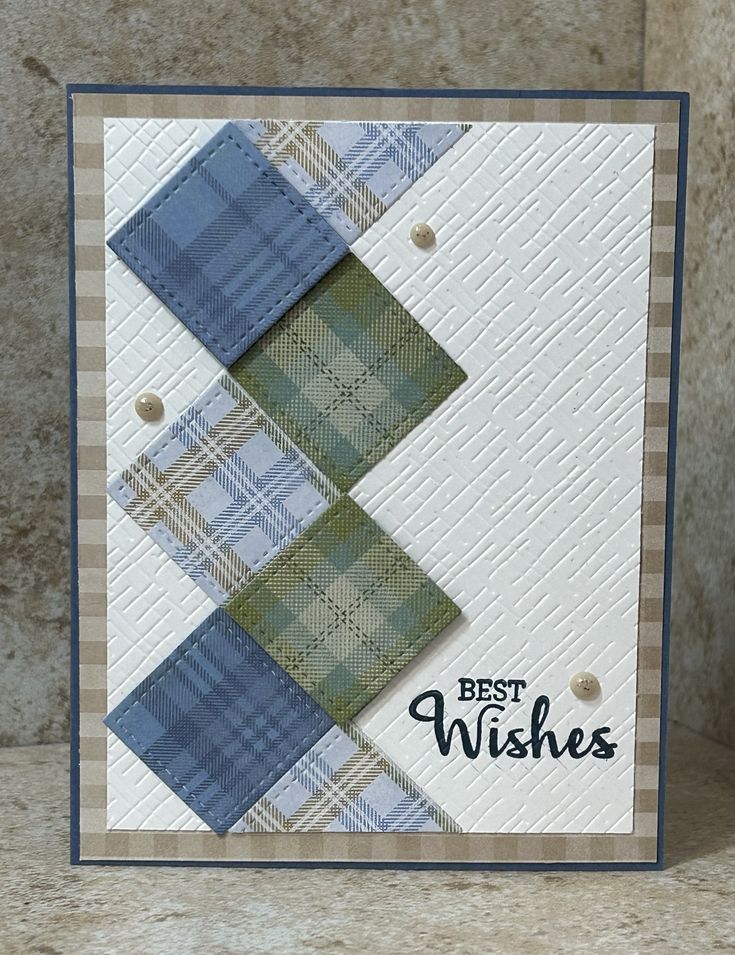 Mans Birthday Card Handmade, Guy Greetings Stampin Up Cards, Stampin Up Masculine Birthday Cards 2024, Masculine Diy Cards, Male Card Ideas, Timeless Plaid Dsp, Stampin Up Timeless Plaid Dsp Cards, Stampin Up Timeless Plaid, Masculine Handmade Cards