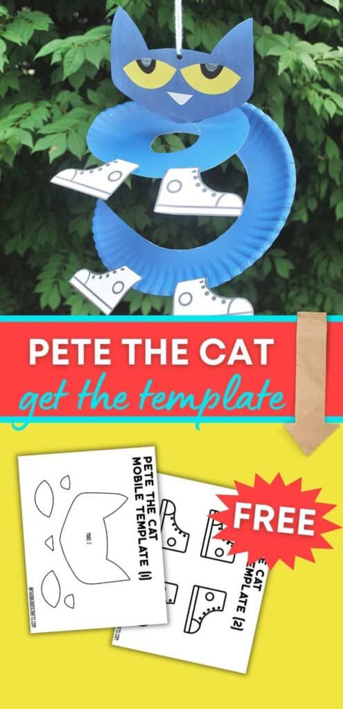 pete the cat paper plate craft with free printables