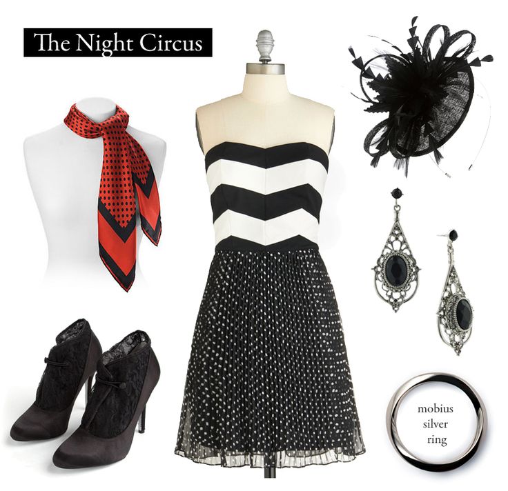 the night circus outfit is black and white