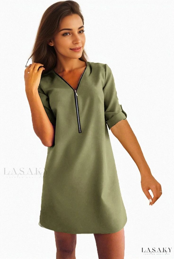 Lasaky - Luxurious Long-Sleeved Formal Wear Storm Fashion, Cotton Gowns, Long Sleeve Evening Gowns, Long Sleeve Wrap Dress, Pantsuits For Women, Solid Color Dress, Straight Dress, Chiffon Long Sleeve, Crewneck Dress