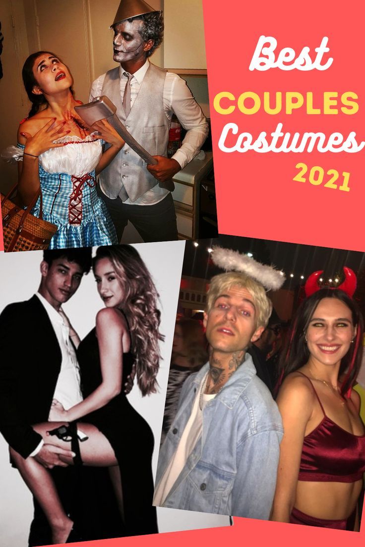 If you're looking for classic and iconic halloween costumes for couples, you need to check out these 18 halloween costume ideas for couples. If you want cute couples costumes or if you want hot couples costumes that are so easy they're basically DIY couples costumes, you need to try one of these costumes. From the Addams family to the devil and angel to Princess Jasmine and Aladdin, these couples costumes are iconic! Best Couples Halloween Costumes, Cheap Halloween Costumes Diy, Iconic Halloween Costumes, Cute Couples Costumes, Costumes For Couples, Diy Couples Costumes, Couples Halloween Costume Ideas, Best Couples Costumes, Best Couples