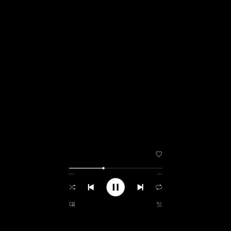 an audio player is shown in the dark with no sound waves or buttons on it