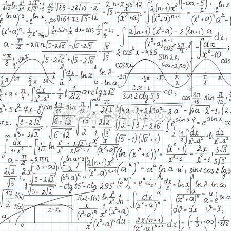 an image of many calculations on paper