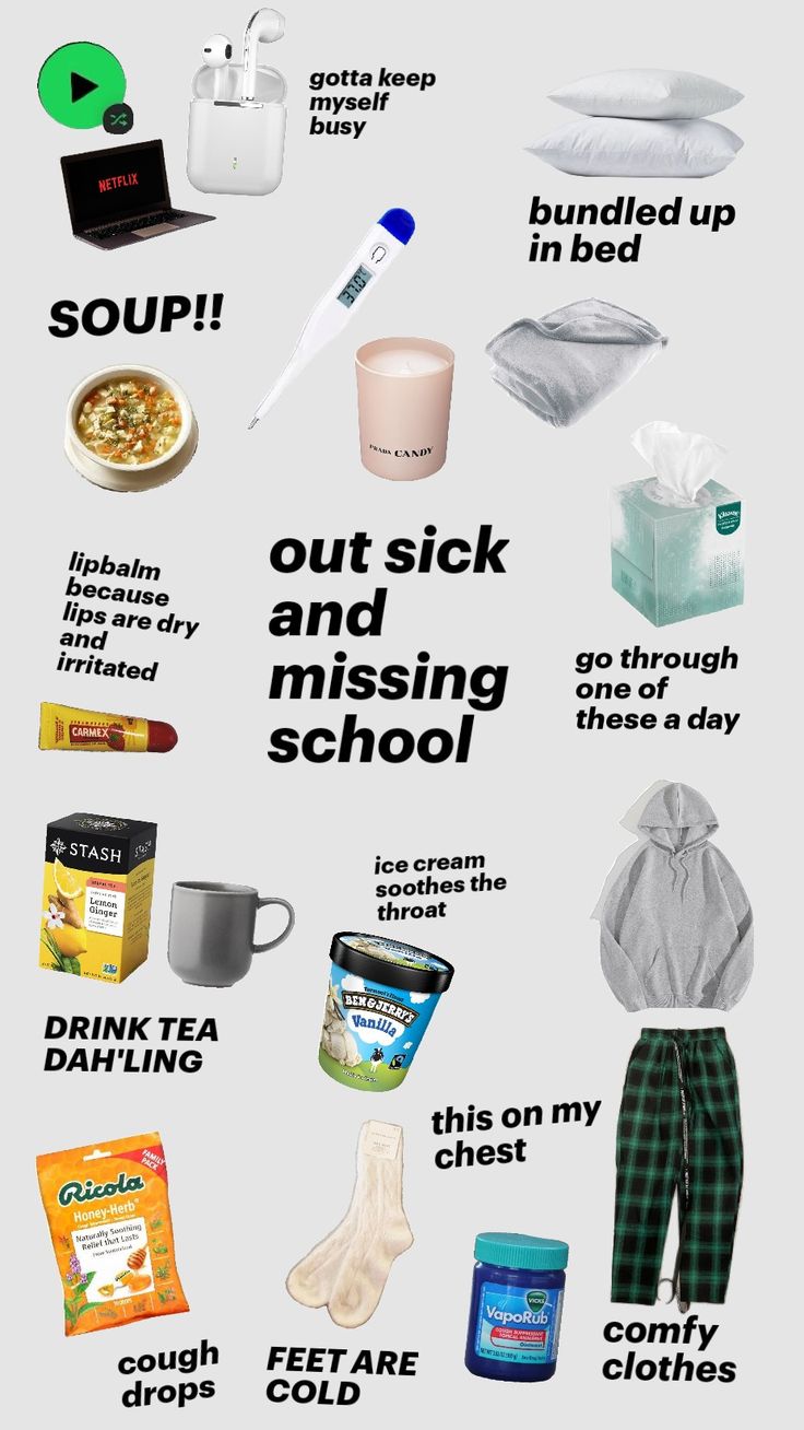 out sick and missing school #beingsicksucks How To Romanticize Being Sick, What To Wear When Your Sick Outfit, Sick Day In My Life, Things To Do On A Day Off From School, Morning Routine For School Leave At 8am, How To Beat Someone Up, Tips For Being Sick, What To Do When Your Sick And Bored, Sick Day Aesthetic Routine