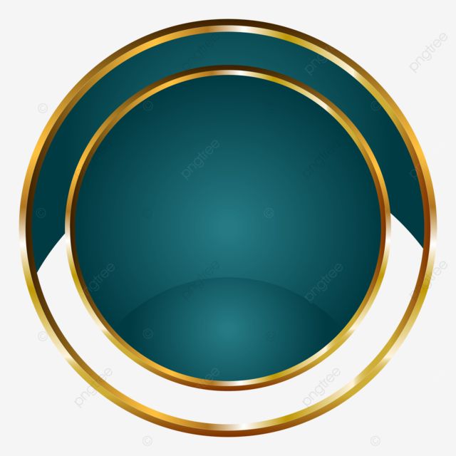 a blue and gold circle with an empty area in the center, round, background png and psd