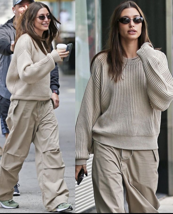 Hailey Bieber Winter Outfits, Hailey Bieber Winter, Celebrity Casual Outfits, Bella Hadid Outfits, Looks Street Style, Mode Inspo, 가을 패션, Hailey Bieber, Celebrity Outfits