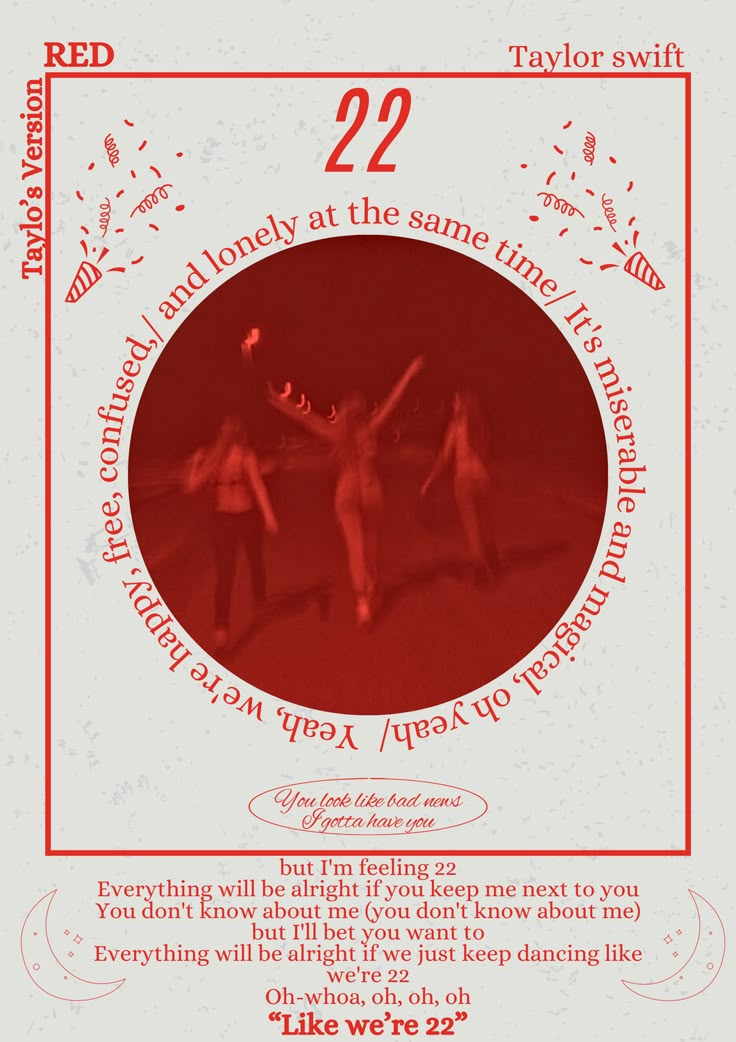 an advertisement for the red dance company